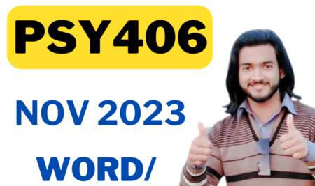 Psy406 Assignment 1 solution spring 2023